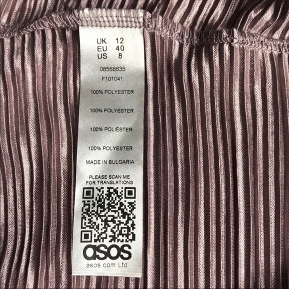 ASOS pleated metallic kaftan maternity top - Picture 7 of 7